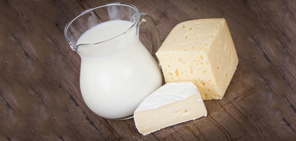Milch, Milchprodukte und Käse